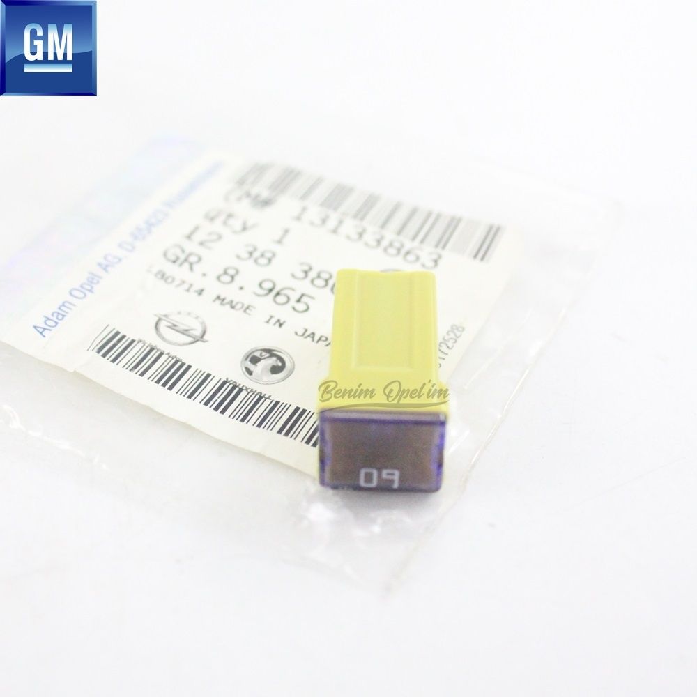 Box Fuse 60 Amp Yellow Opel Astra H, Astra K, Zafira B GM Original 13133863 - 1238380