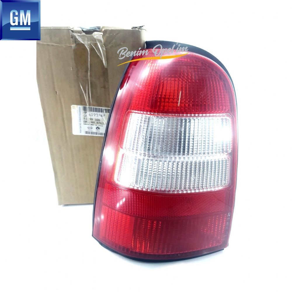 Opel Vectra B SW Left Rear Taillight Carello White Colour 31V (GY) GM Genuine 6223167 - 90541633