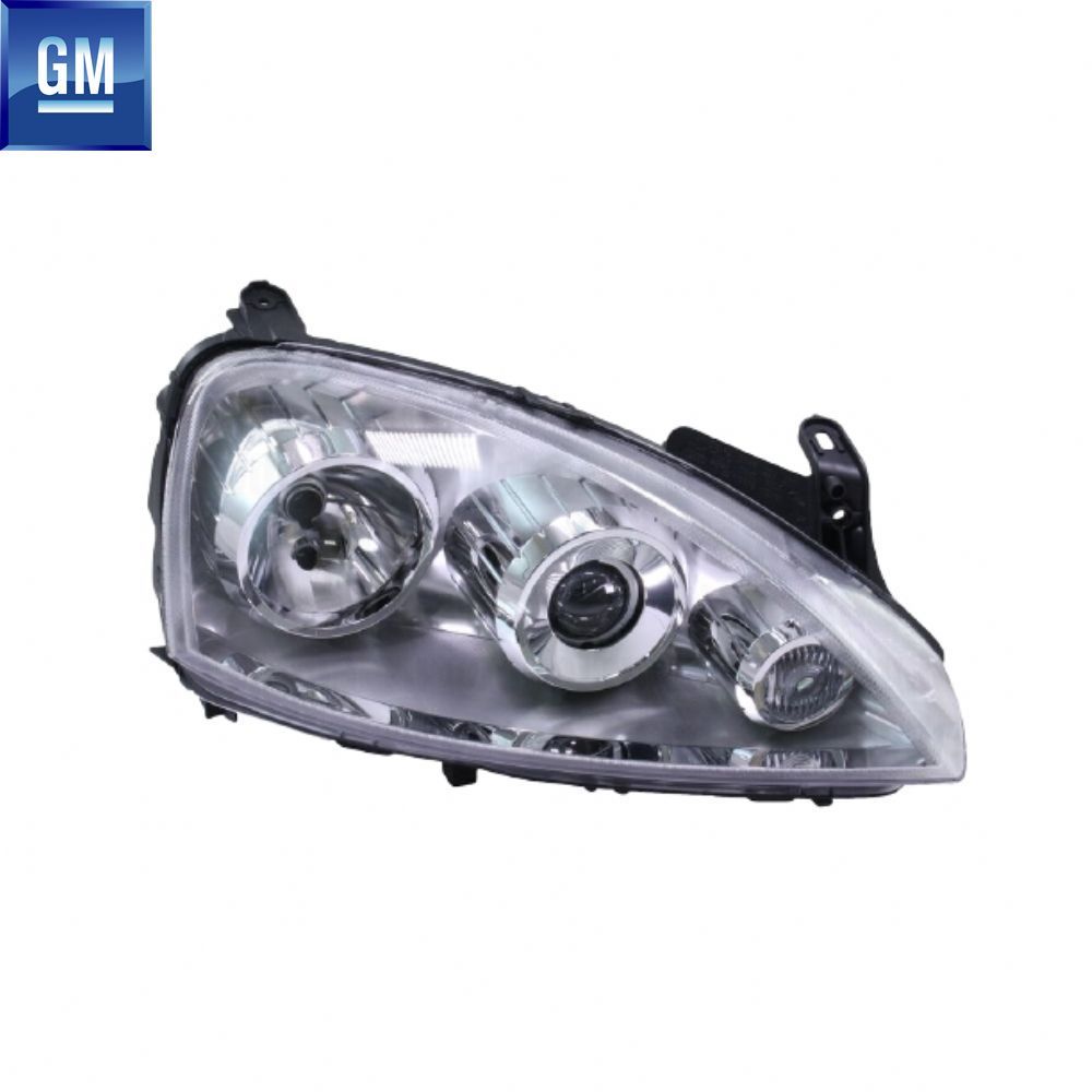 Opel Corsa C Cosmo Right Front Headlamp Lenticular (Code: Eu) GM Genuine 1216176 - 93188580