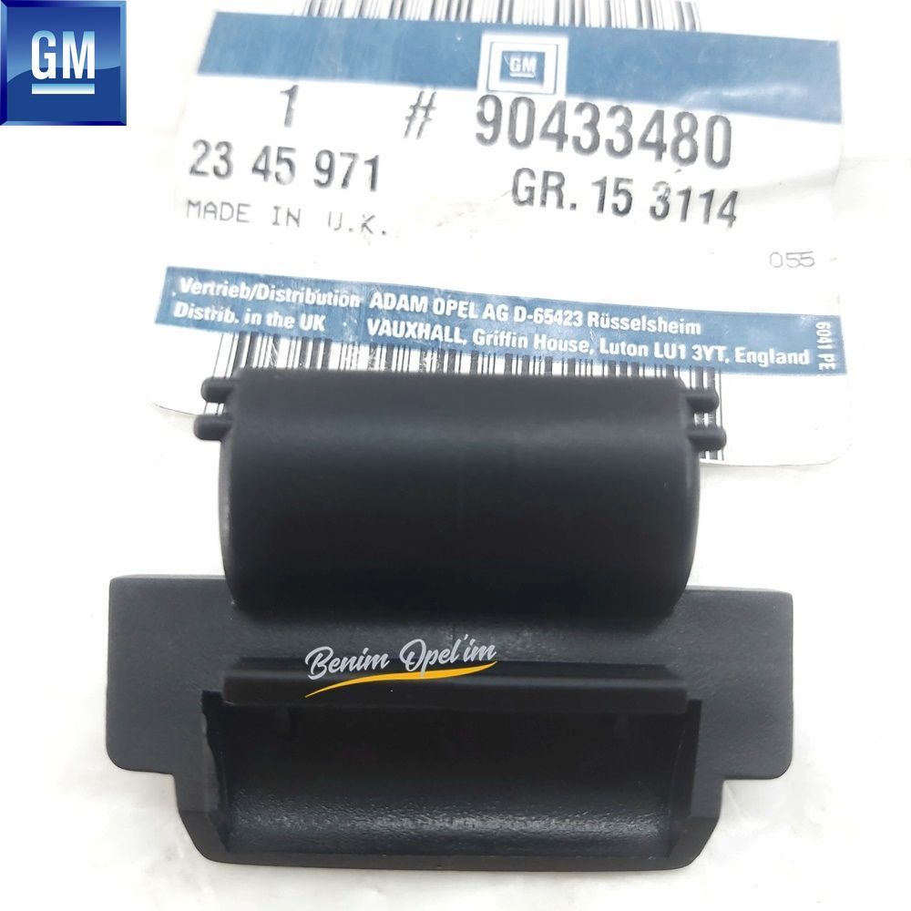 Opel Corsa B, Tigra A Clamp (Clip) Smoked GM Genuine 2345971 - 90433480