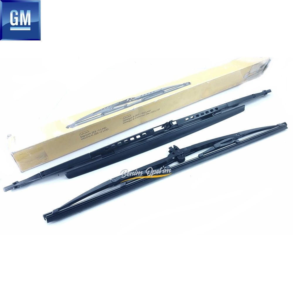 Opel Vectra C, Omega B Windscreen Wiper Broom Set GM Original 6272267 - 90543762