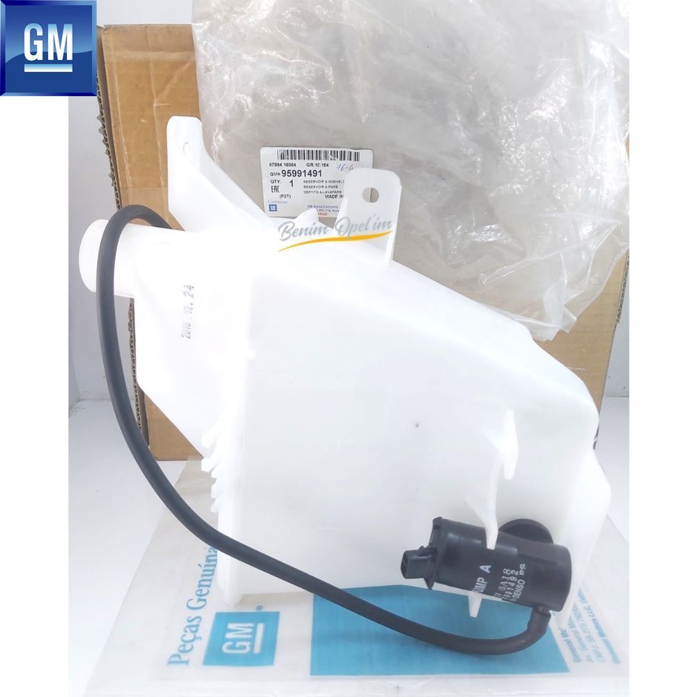 Product Code : 95991491 - Chevrolet Aveo NB Sedan Windscreen Washer Wiper Water Tank After 2011 (Reservoir) GM Original 95991491 - 96650768