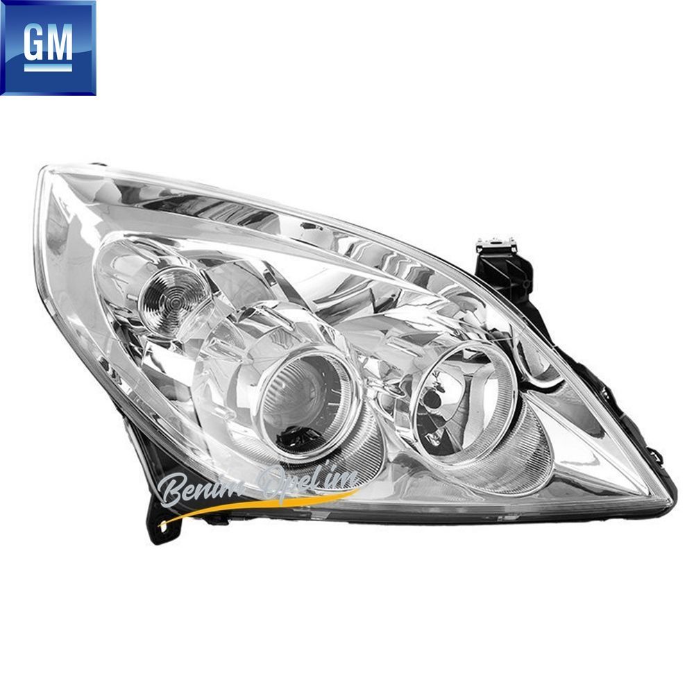 Opel Vectra C Makeover Front Right Headlamp Complete (Bm/Cj/Ne) 2005 And Later GM Original 1216682 - 93192378