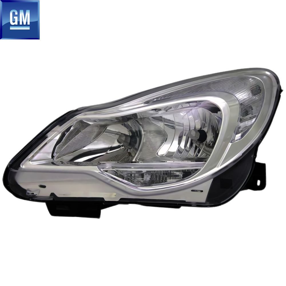 Opel Corsa D Makeover Case Left Headlight Chrome 2011 Onwards (AS5) GM Original 95511327 - 1216695