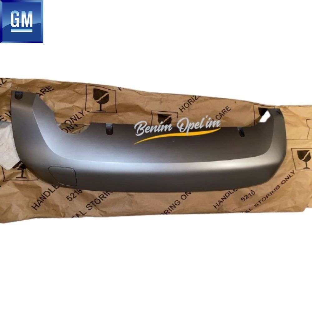 Opel Crossland X Rear Bumper Lower Cover Silver GM Genuine 39122484 - 39227930