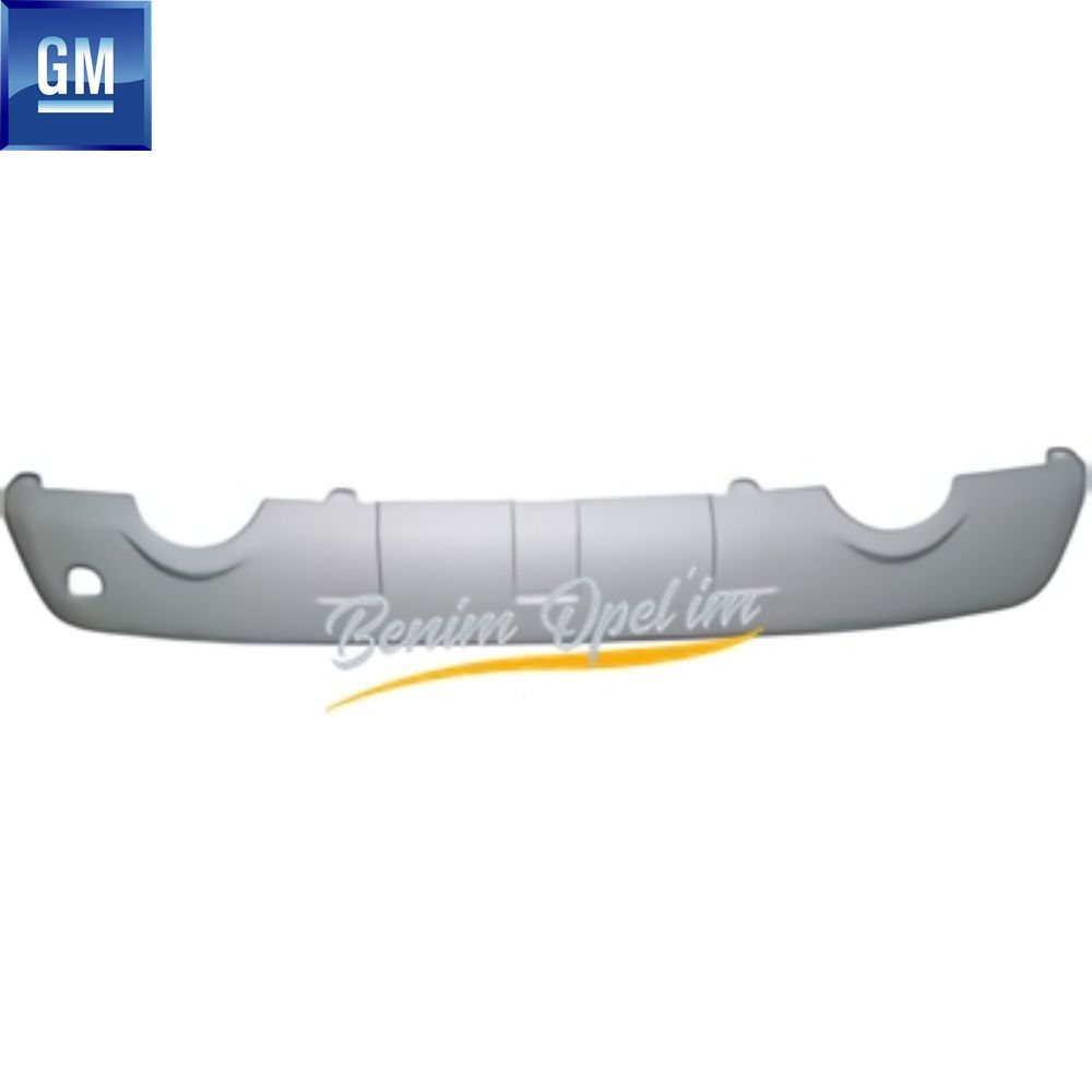 Chevrolet Captiva C100 Rear Bumper Lower Bakelite Silver Colour Dual Exhaust GM Original 96623493