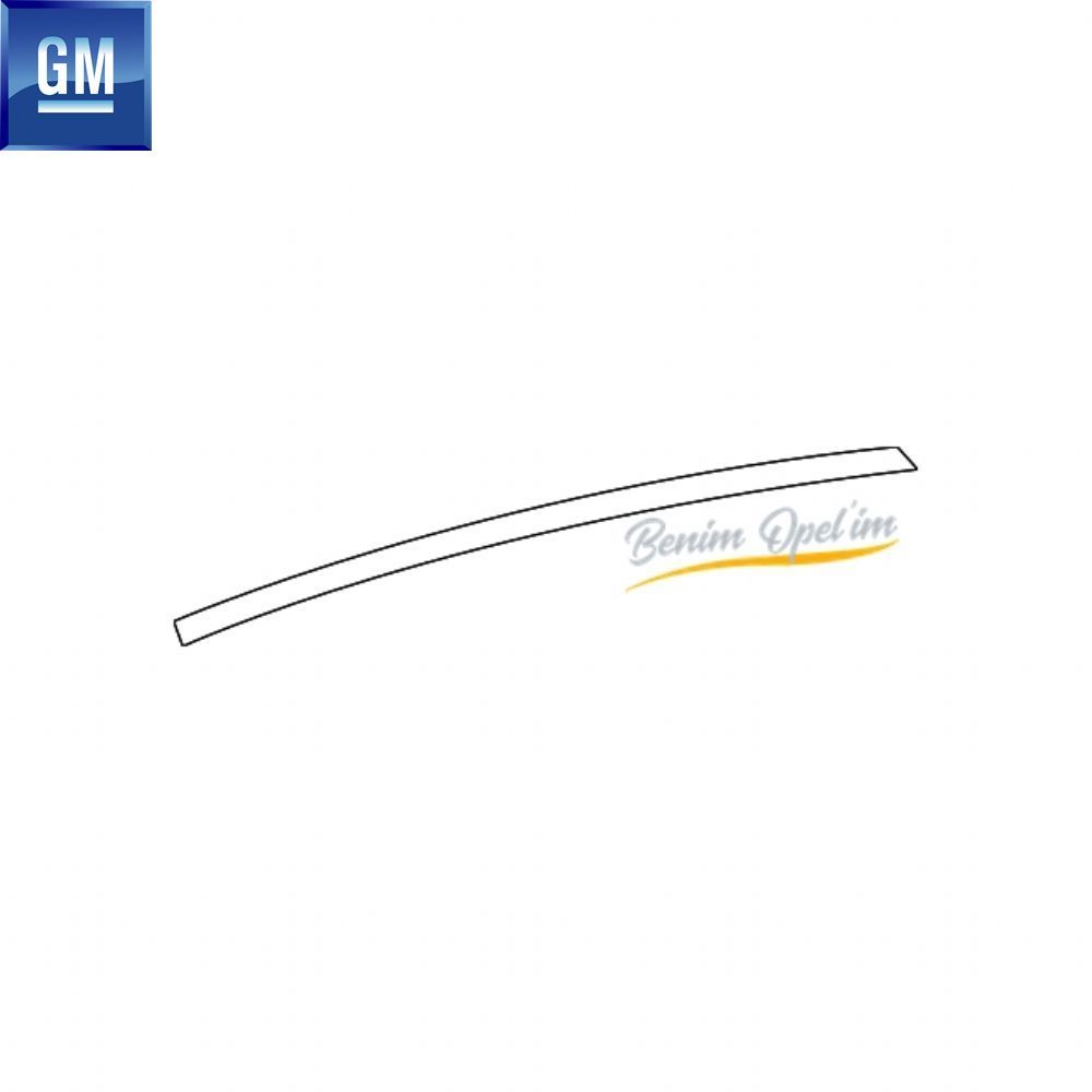 Product Code : 13463914 - Opel Insignia B Right Rear Door Window Glass Top Moulding Chrome GM Genuine 13463914