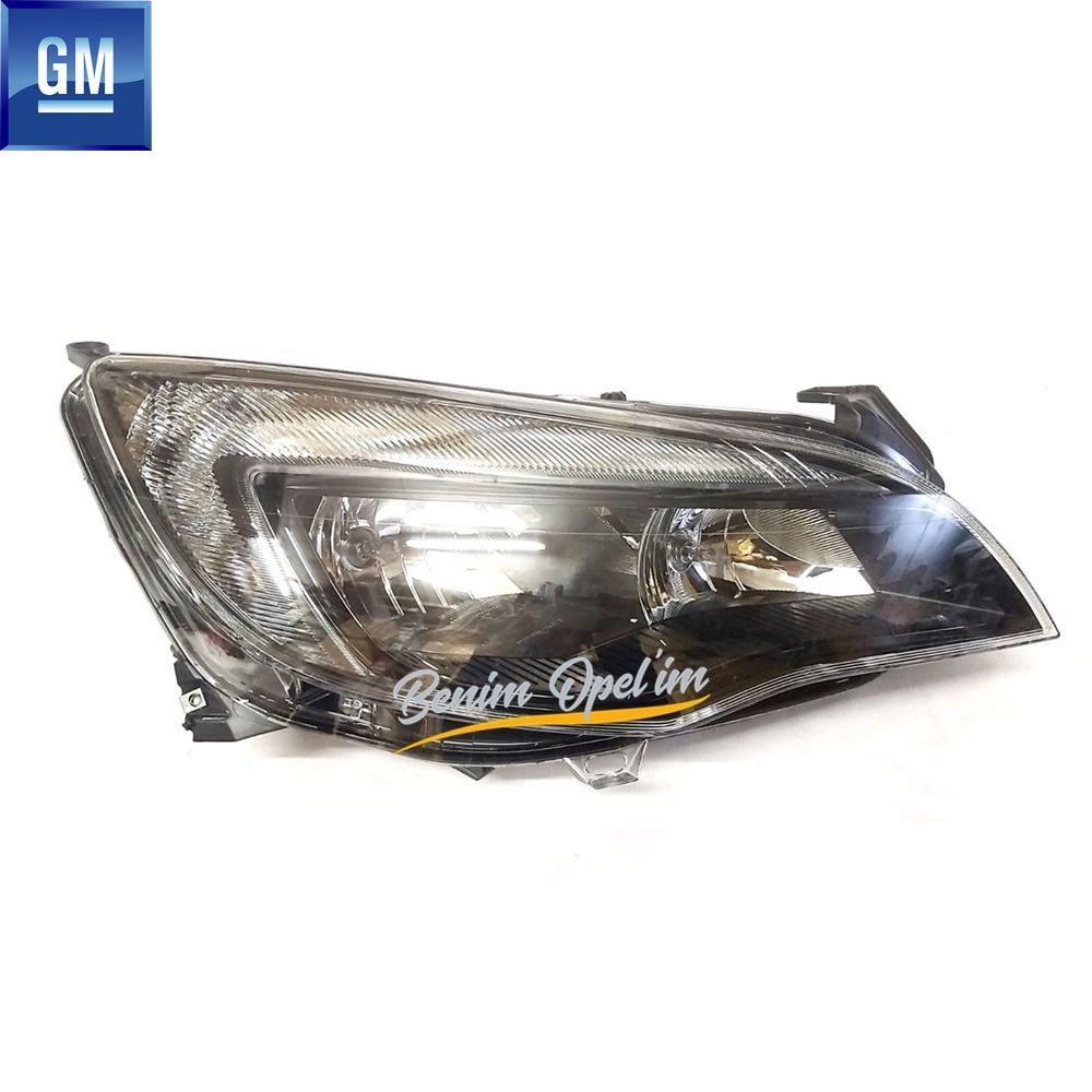 Opel Astra J Sport Right Headlamp Smoked Halogen Complete (AB5) GM Original 13297723 - 1216220