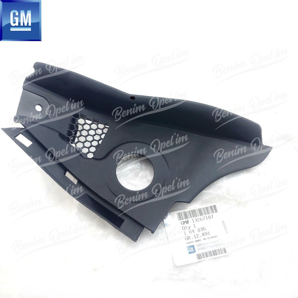 Opel Astra J Right Water Gutter Deflector (Raincoat Grille) GM Original 104035 - 13267107