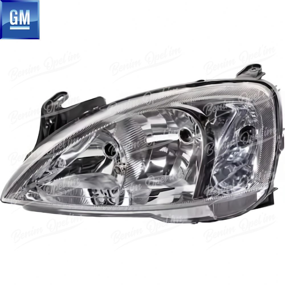 Opel Corsa C, Combo C Left Headlamp Complete (Definition LK 2, 5) GM Original 1216137 - 13115004