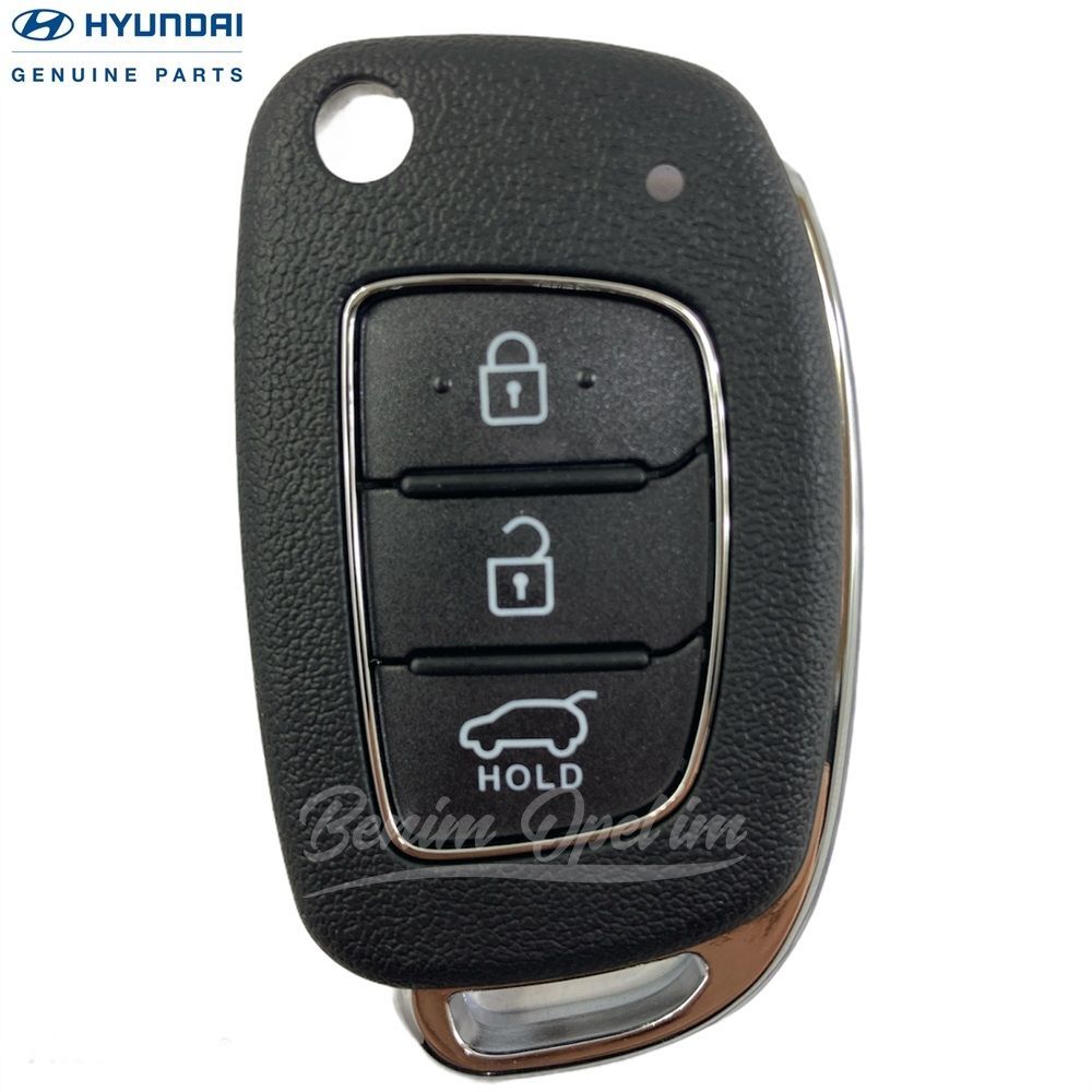 Hyundai I20, Accent Blue Key Controller Top Cover Complete 3 Keys Original 954301RAB1 - 95430C7600