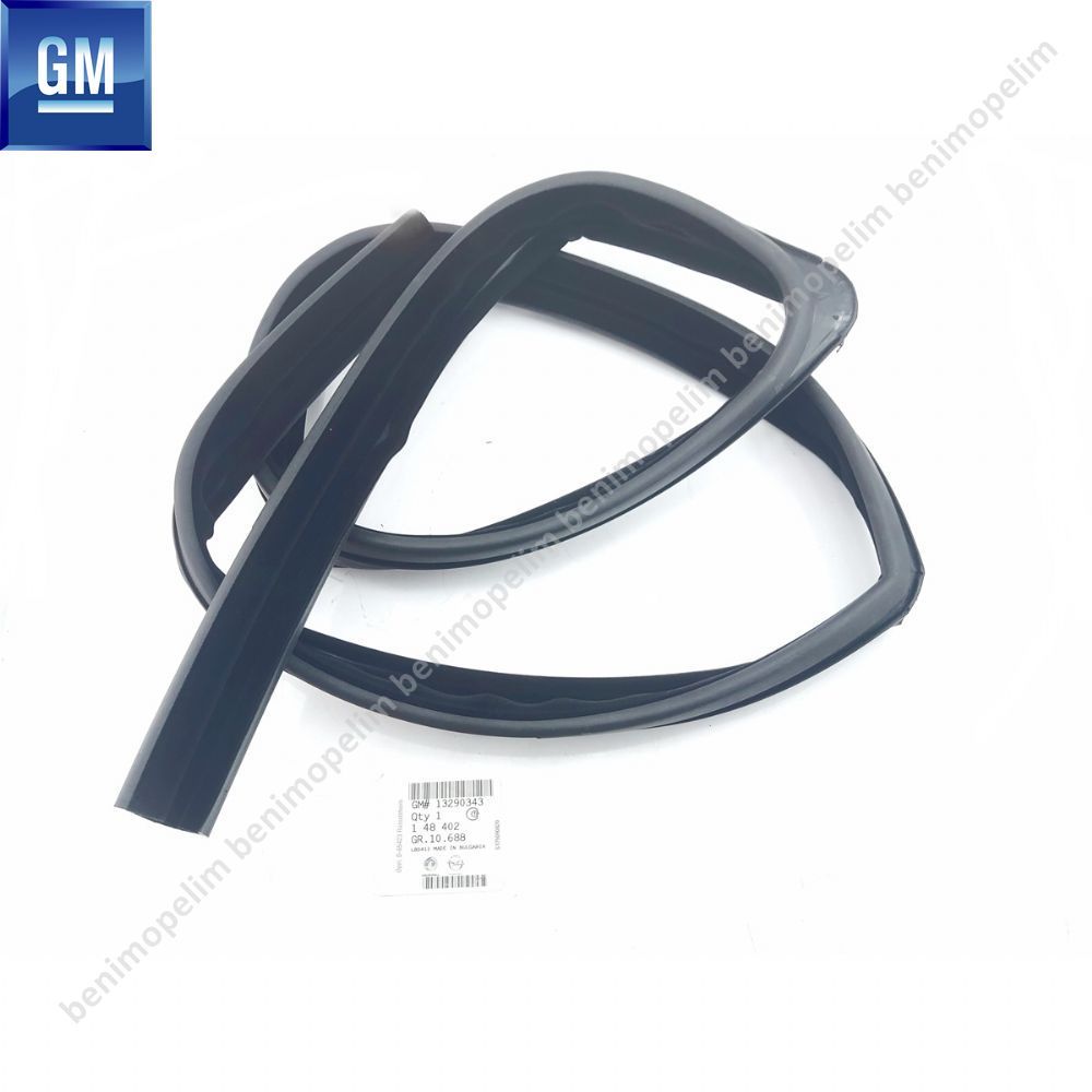 Opel Astra H Left Front Door Window Seal (Door Upper Rubber Seal) GM Original 148402 - 13290343