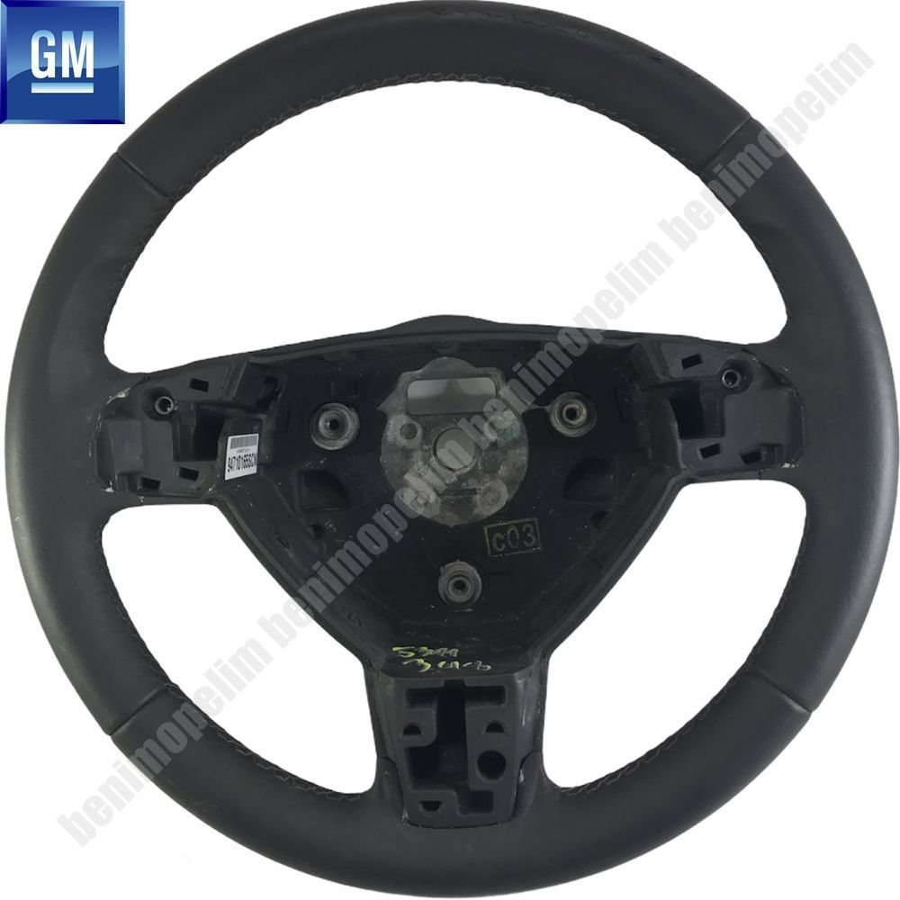 Product Code : 913372 - Opel Astra H, Zafira B Single Steering Wheel Three-spoke Leather 370mm GM Genuine 913372 - 24544499