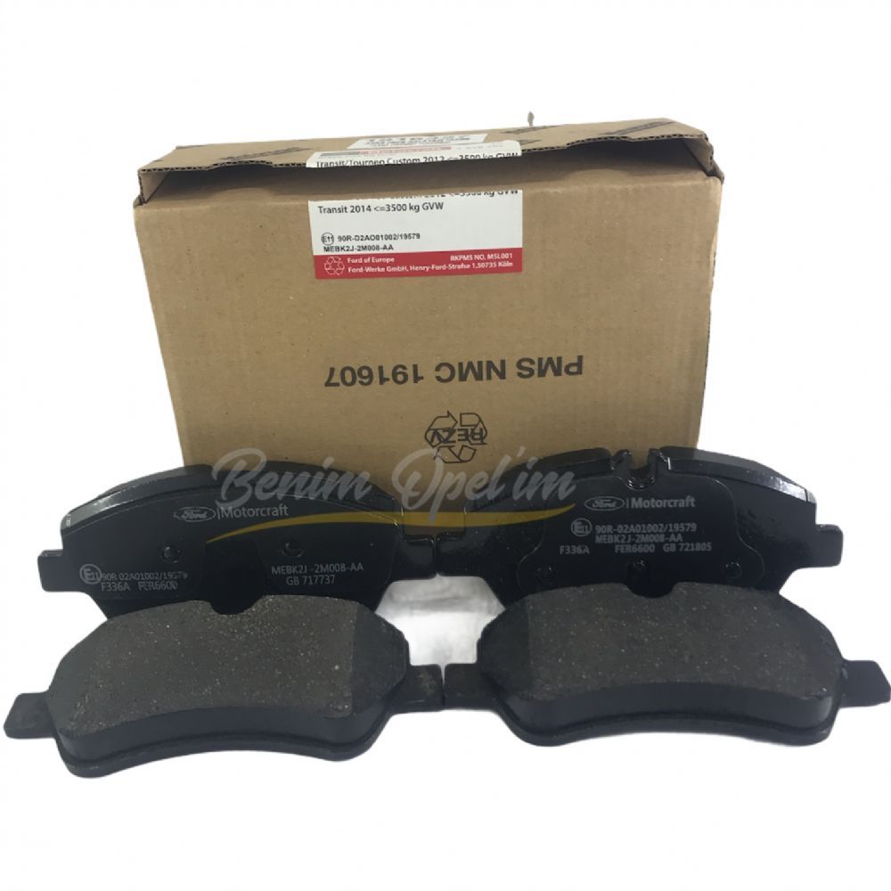 Ford Transit V, 362/363 , Tourneo Custom Rear Brake Pad Kit 2012 2014 After Original 1916327 - MEBK2J