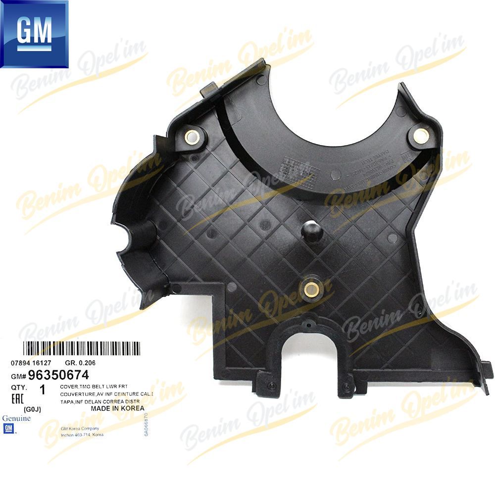 Outer Lower Timing Cover Chevrolet Aveo, Kalos, Lacetti, Cruze, Rezzo GM Genuine 96350674 - 157368