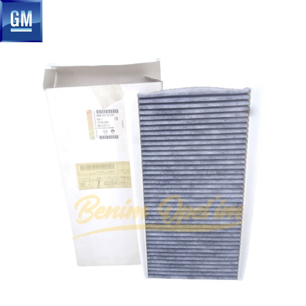 Carbon Pollen Filter Opel Corsa C, Combo C, Tigra B, Vectra C GM Original 1808624 - 1808617