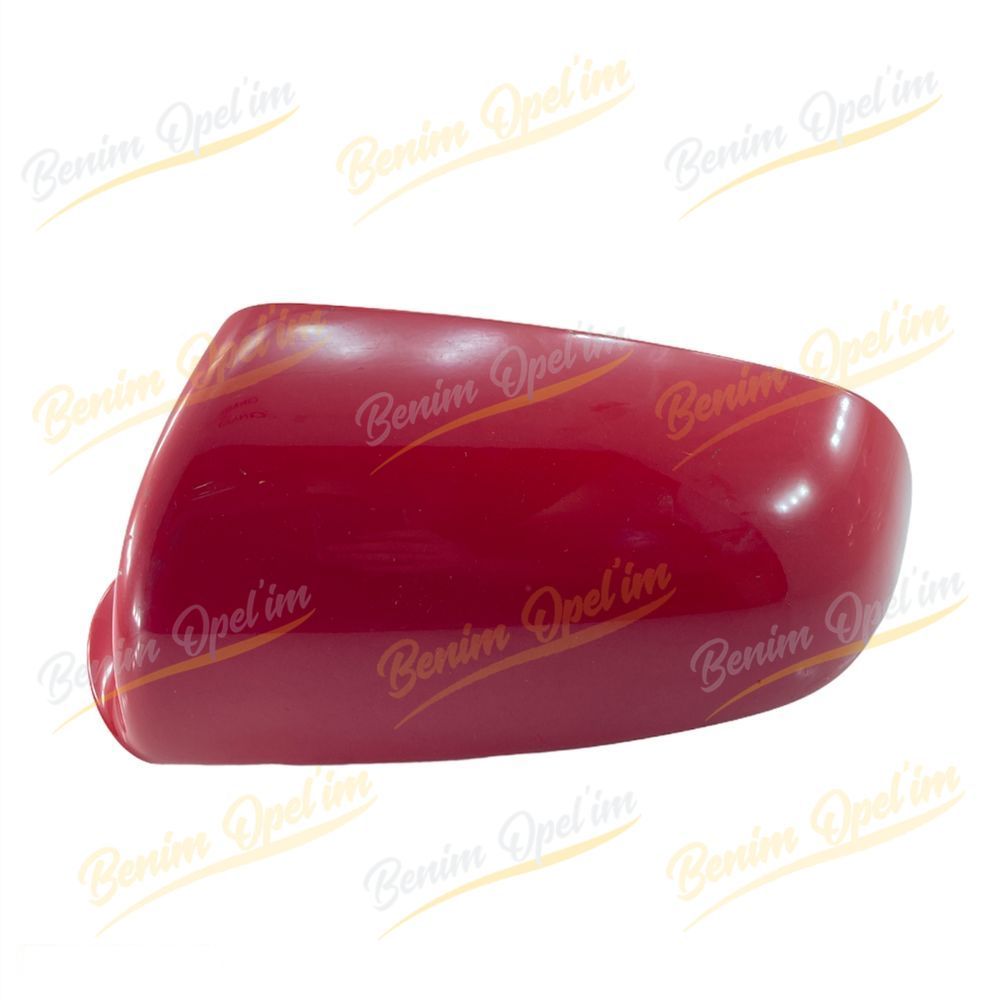 Audi A3 Left Outside Rear View Mirror Cover Red Original 8E0857507B