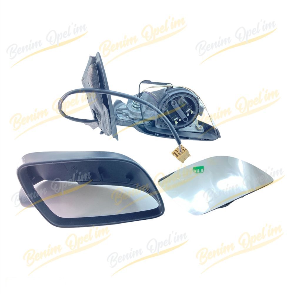 Volkswagen Polo 4 Right Exterior Rear View Mirror Electric Resistive Cover 2002, 2005 1st Class Quality 6Q1857508