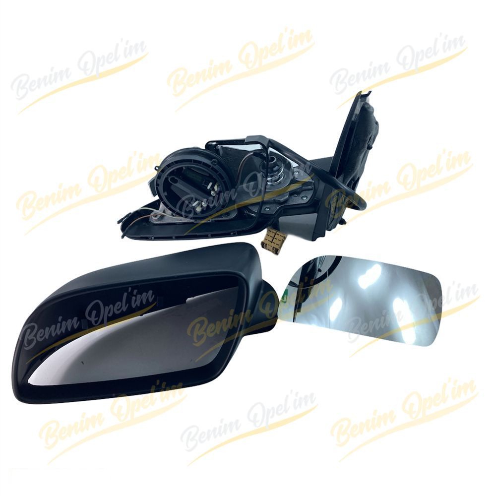 Volkswagen Polo 4 Left Exterior Rear View Mirror Electric Cover with Resistor 2002, 2005 1st Class Quality 6Q1857507