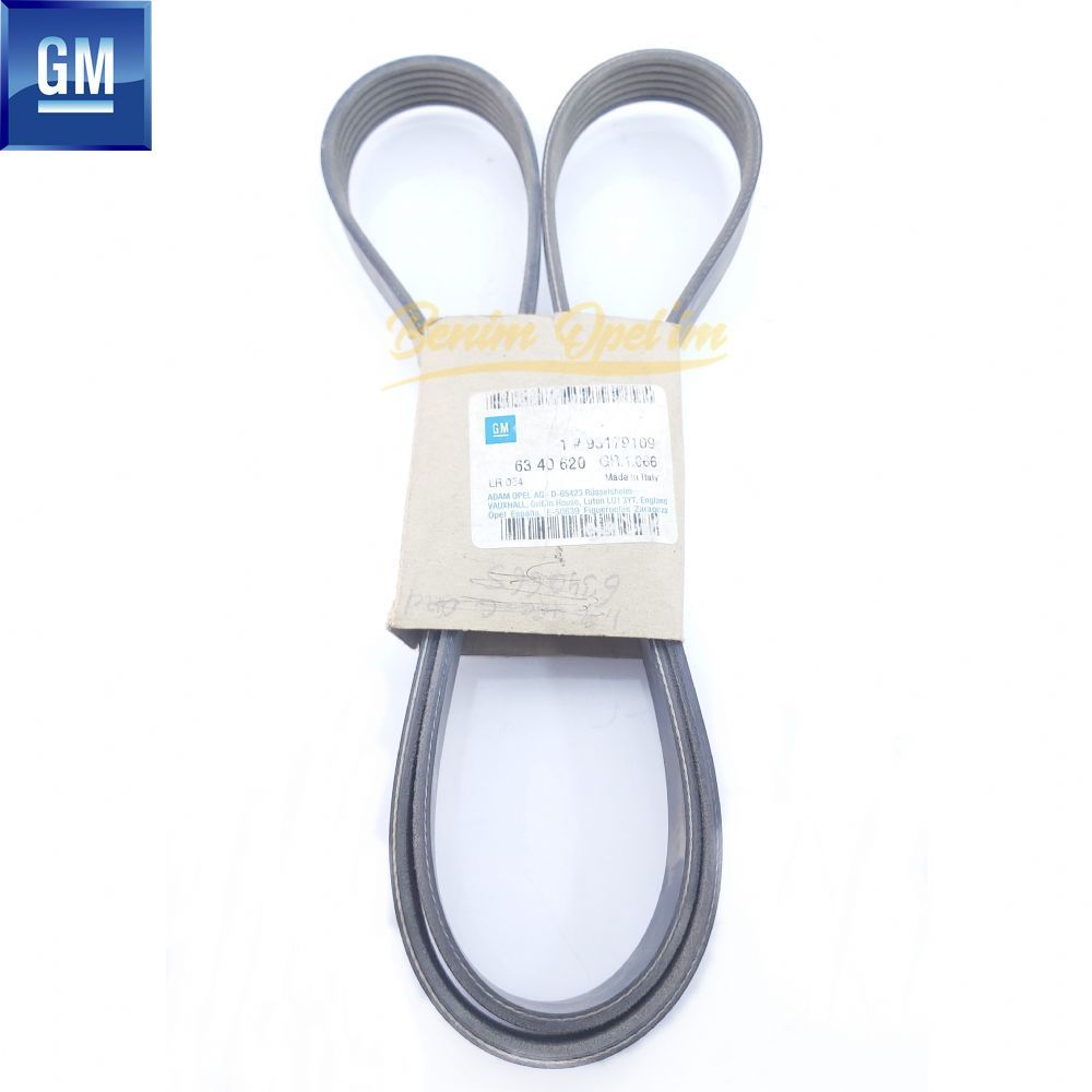 Product Code : 6340620 - Opel Vectra C V Belt 6PK1410 21.16 X 1410mm, Alternator (Definition HH) GM Genuine 6340620 - 55186793