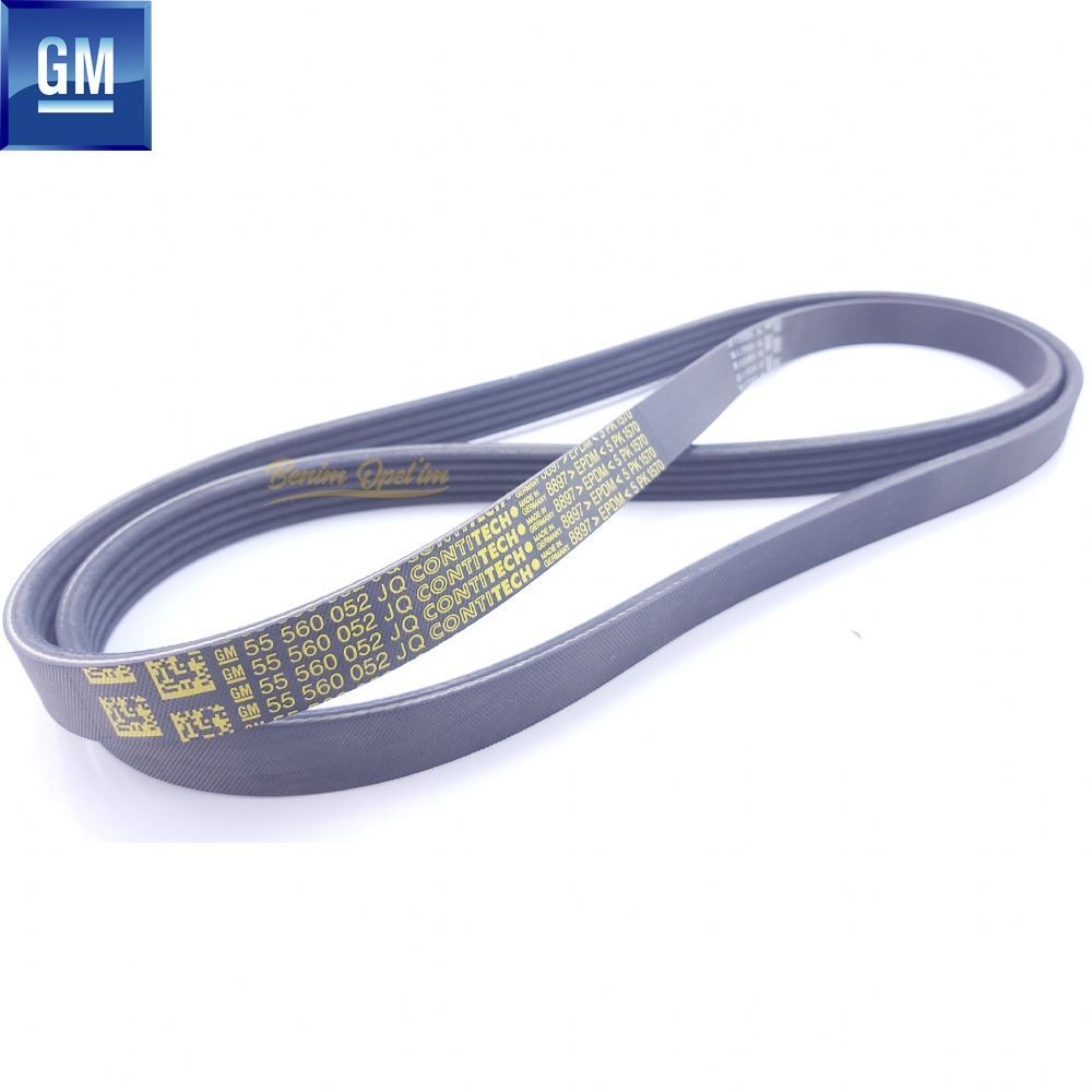 Opel Vectra C, Signum V Belt 5PK1570 1.6/1.8 GM Original 6340677 - 55564675