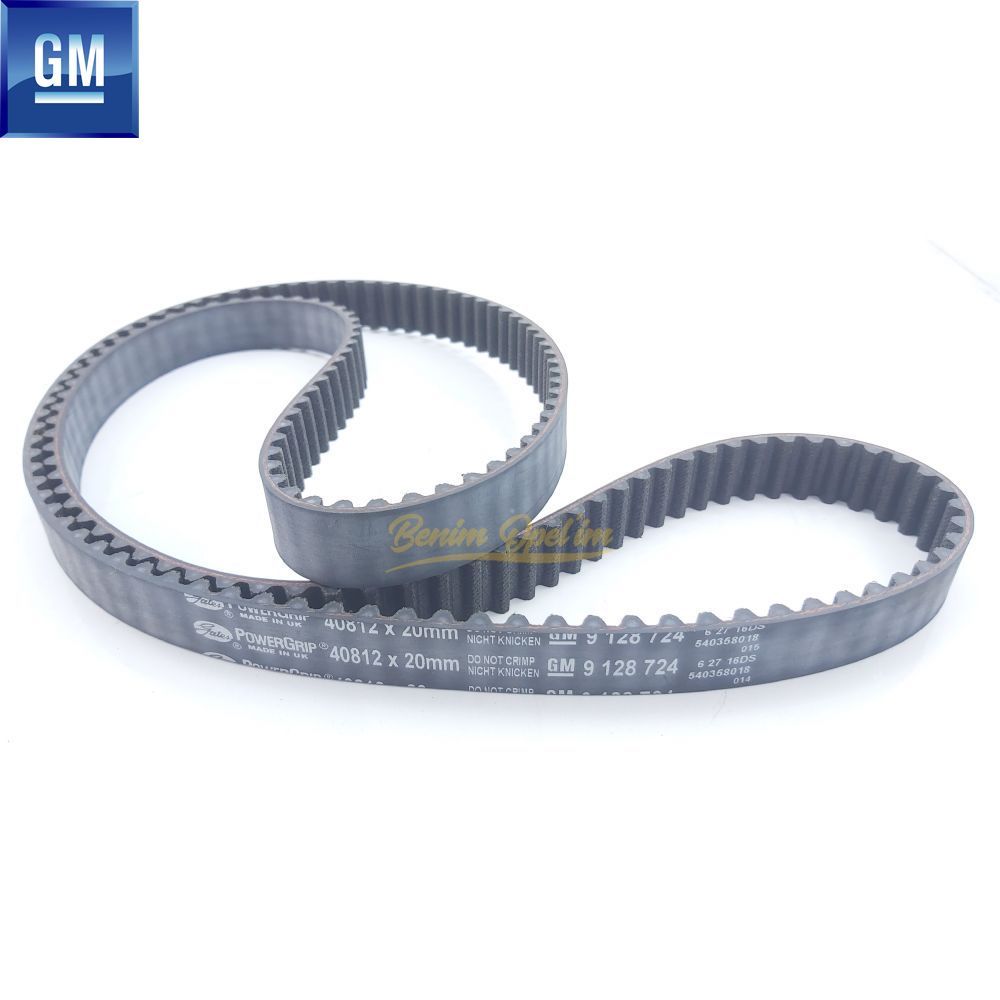 169 Teeth Timing Tensioner Belt 1.4/1.6/1.8 Opel Astra F, Corsa B, Combo B, Tigra A, Vectra B GM Genuine 5636561 - 9128724