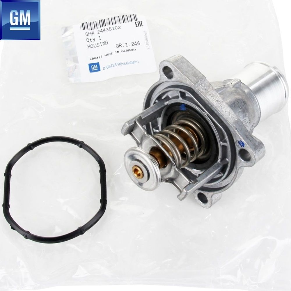 Product Code : 6338050 - Thermostat A16LET Z16LET 1.6 Turbo Opel Insignia A, Astra H, Corsa D E, Meriva A, Zafira B GM Genuine 6338050 - 24435102 - 24435102