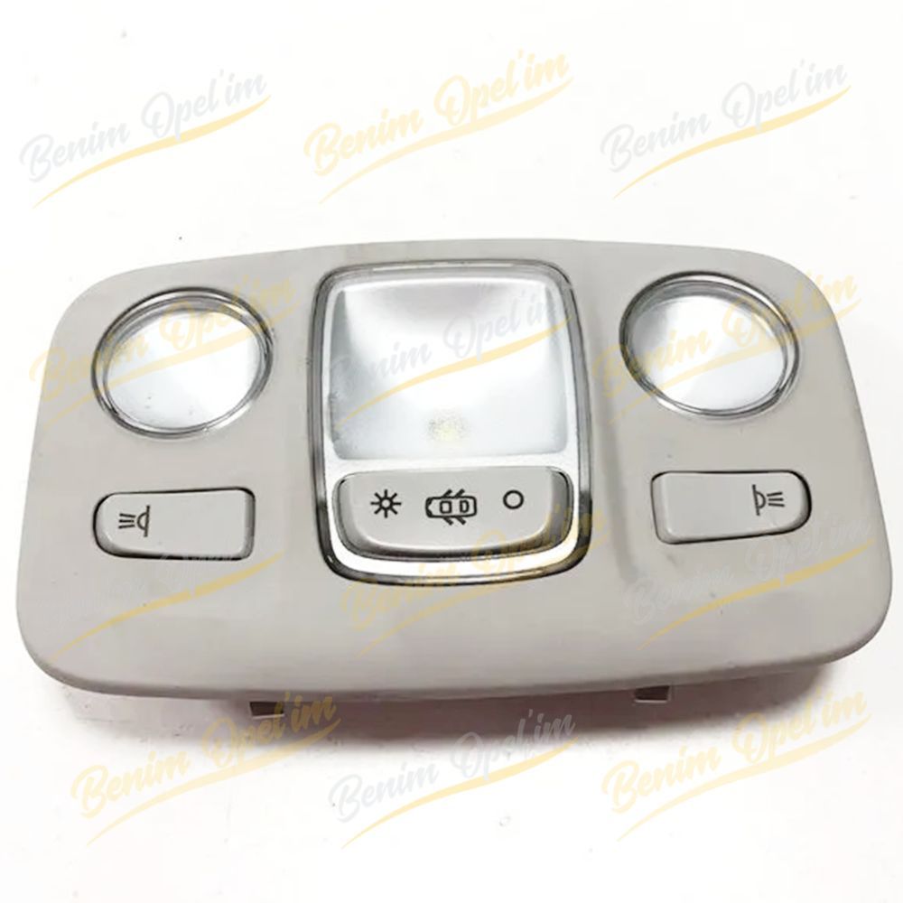 Product Code : 96781444G - Roof Interior Light Lamp Grey Complete Original Citroen C4 2 / Peugeot 2008, 3008, 308 96781444G - 96781444