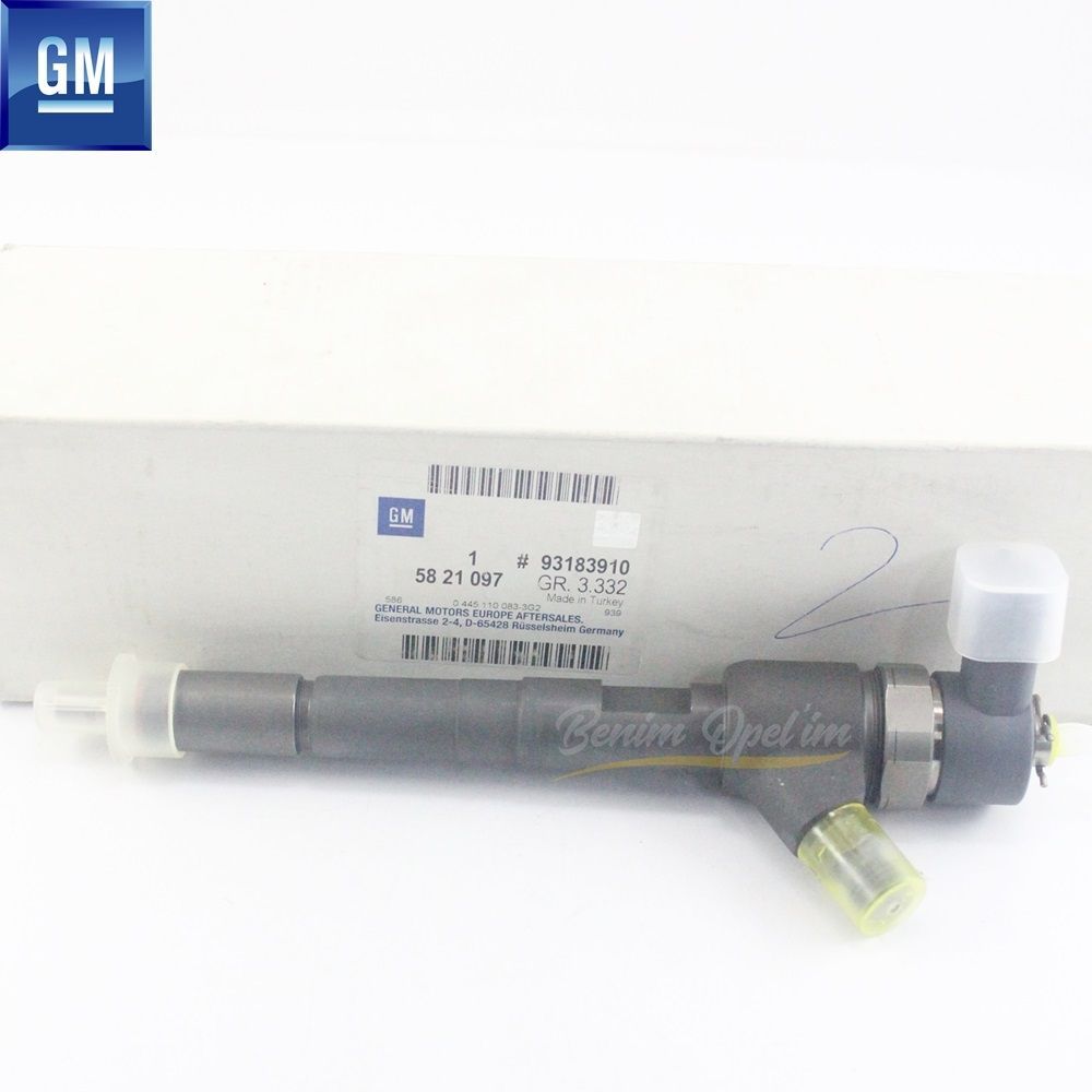 Product Code : 5821097 - Fuel Injector Complete euro 4 75 1.3 Opel Corsa C, Meriva A, Tigra B GM Original 5821097 - 5821528