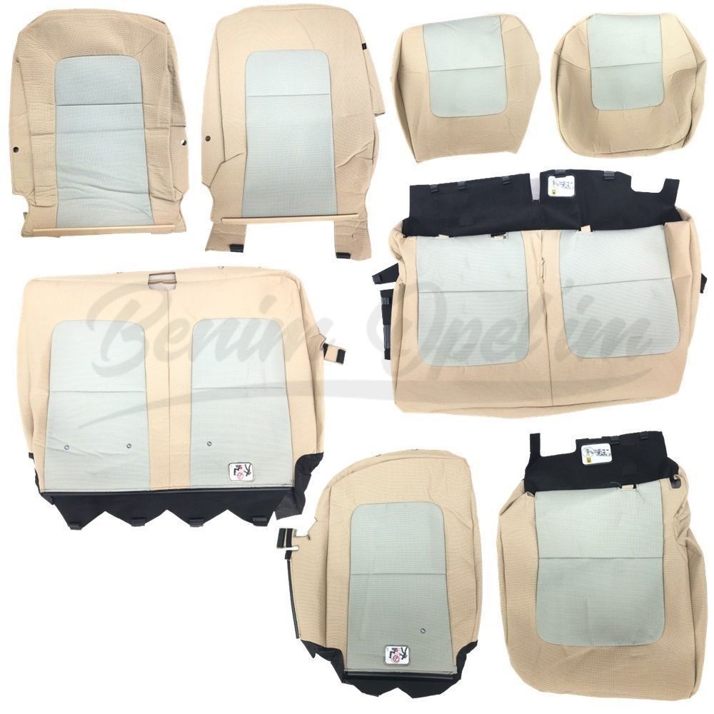 Product Code : F60220-230BS150 - Ford Connect Seat Cover Set Beige Colour Fabric with Airbag Original (Half Pattern Type) F60220-230BS150