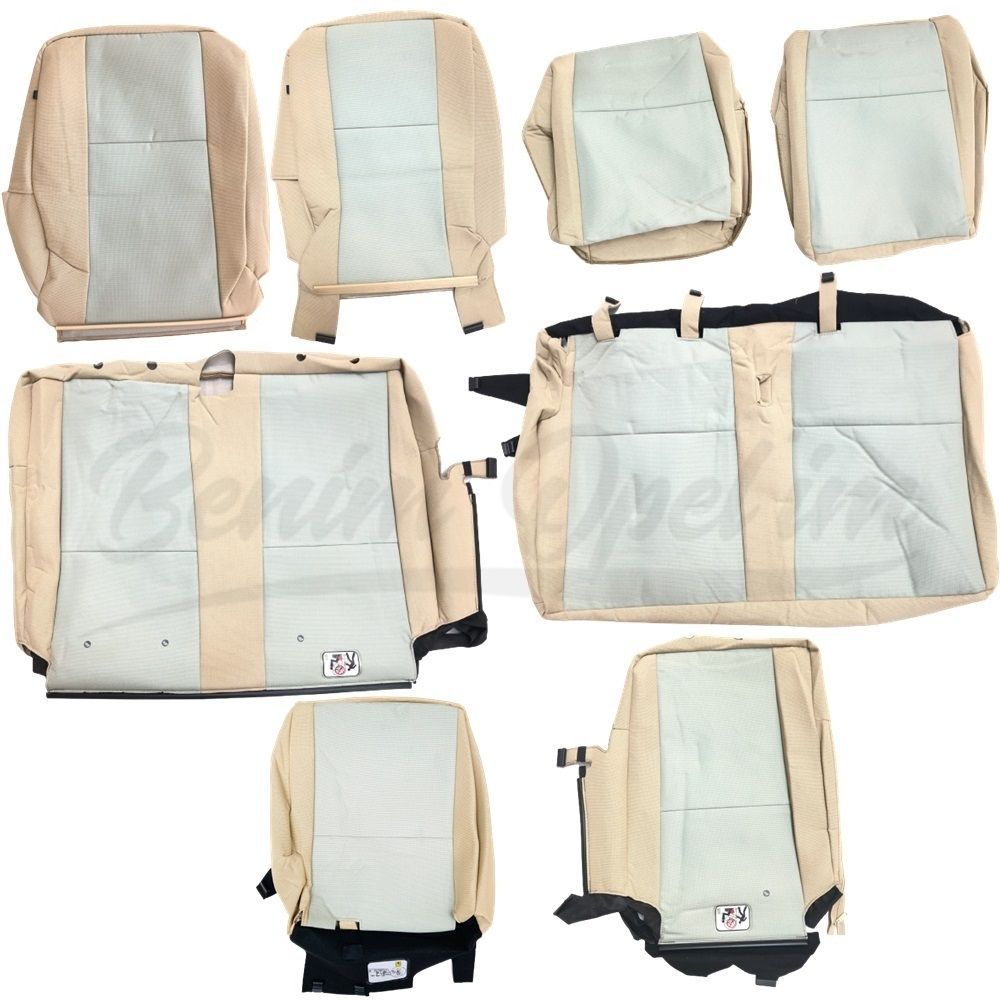 Ford Connect Seat Cover Set Beige Colour Fabric with Airbag No headrest covers Original 2002-2012 (Full Pattern Type) F59105-A230BSA50B