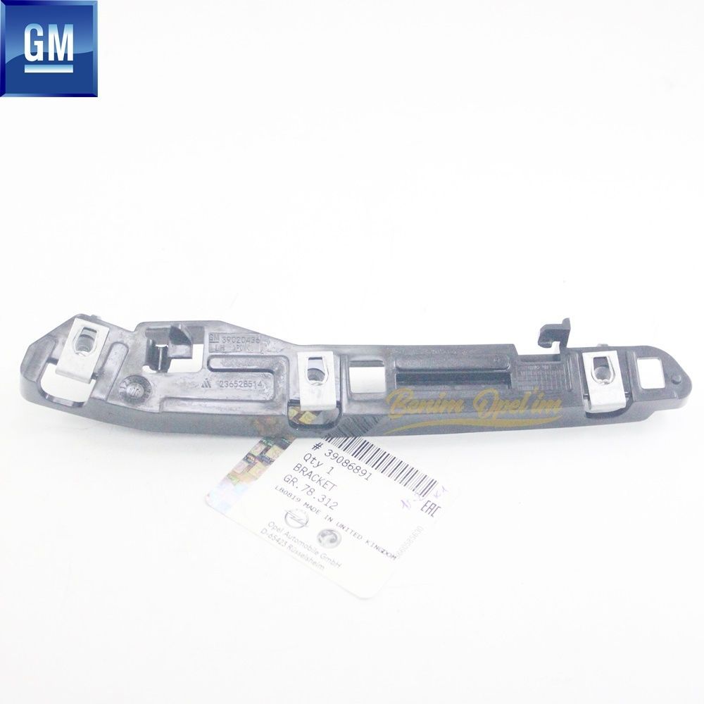 Product Code : 39086891 - Opel Astra K Front Bumper Slide Left End Bracket GM Genuine 39086891 - 39020434