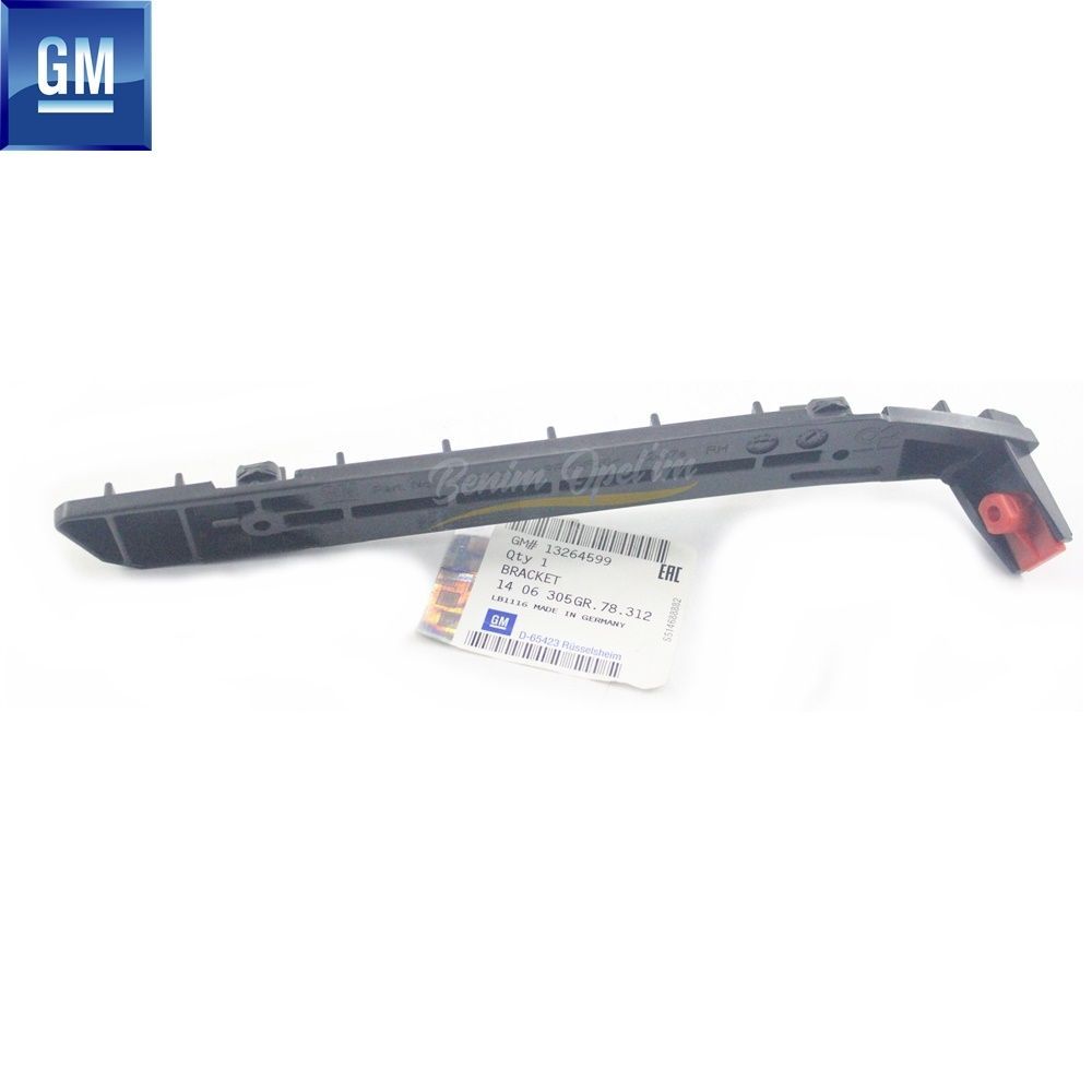 Product Code : 1406305 - Opel Astra J Front Bumper Right Bracket (Skid) GM Genuine 1406305 - 13264599