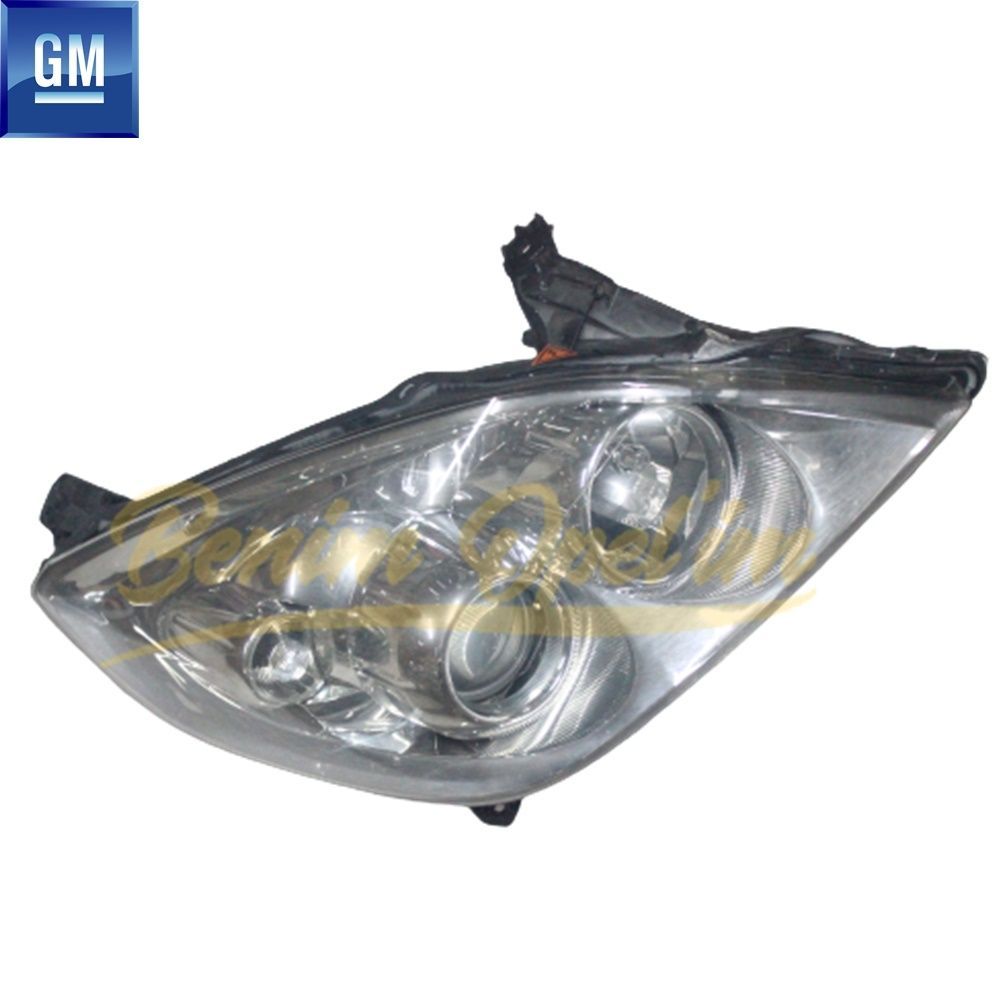 Opel Vectra C Xenon Right Headlamp Complete Chrome (CW) with Signal GM Original 1216584 - 93179923