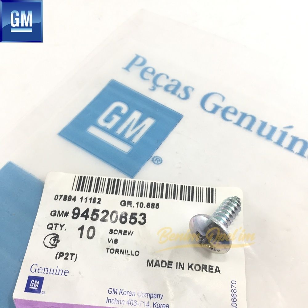 Chevrolet Aveo Star Head Sheet Metal Bolt GM Genuine 94520653