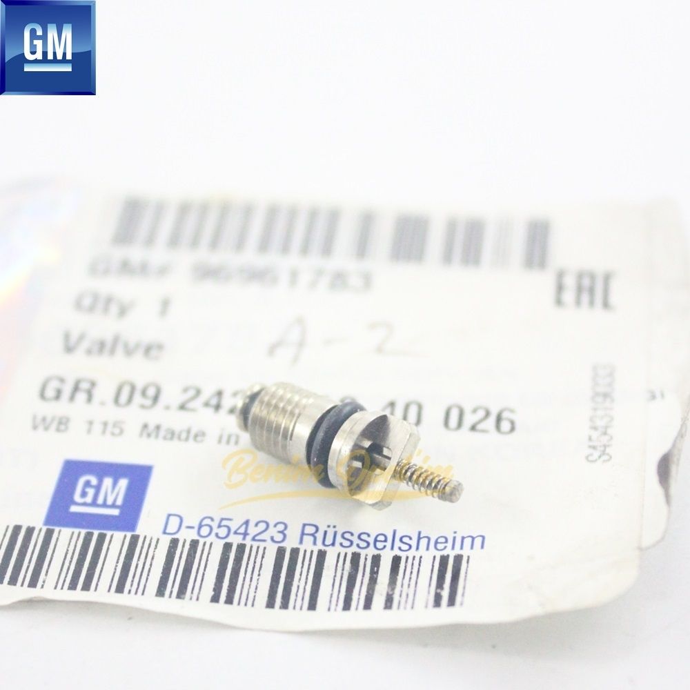 Product Code : 1840026 - Air Conditioner Pressure Needle (Fill Valve) Chevrolet Aveo, Captiva, Spark, Trax, Opel Mokka GM Genuine 1840026 - 96961783 - 96961783