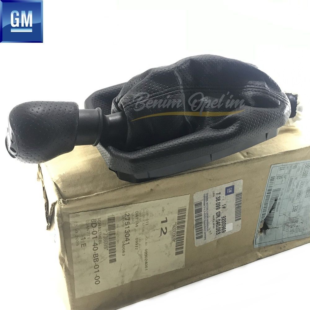 Product Code : 738099 - Manual Gear Shift Lever Complete Black Opel Corsa C Combo C Tigra A GM Original 738099 - 9200969