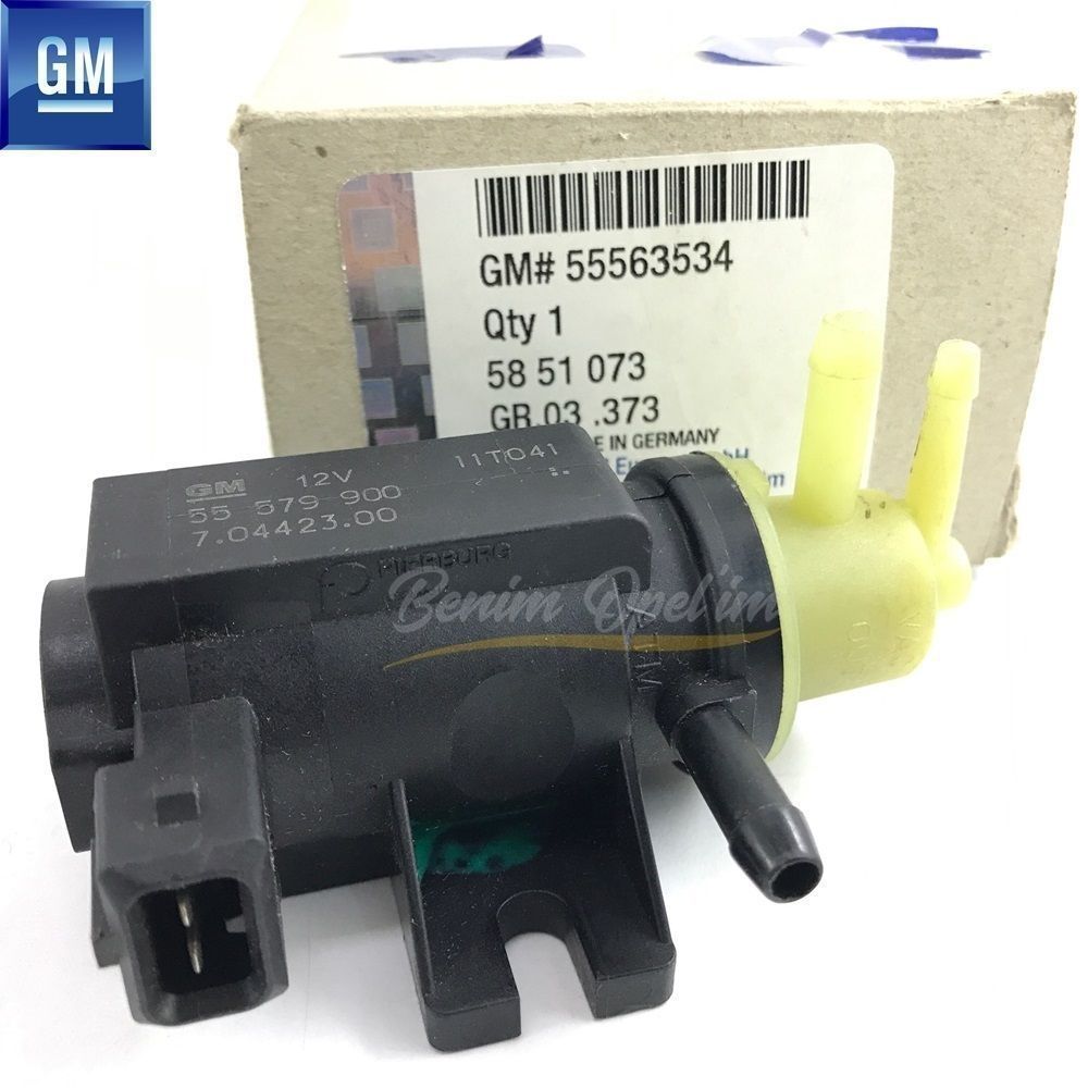 Unboxed Turbo Solenoid Valve 1.3/1.9 Diesel Opel Astra H, Corsa D, Meriva A, Meriva B, Zafira B GM Genuine 5851073 - 55563534 - 55563534