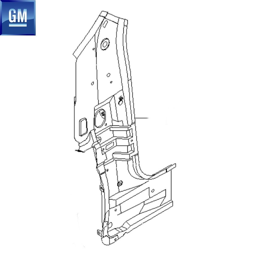 Chevrolet Spark M200 Left Front Side Sheet Metal Panel GM Genuine 96599592