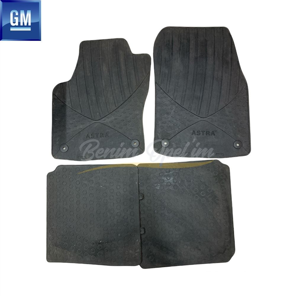 Opel Astra H Rubber Mat Set Astra Smoked GM Original 93199217 - 1724560