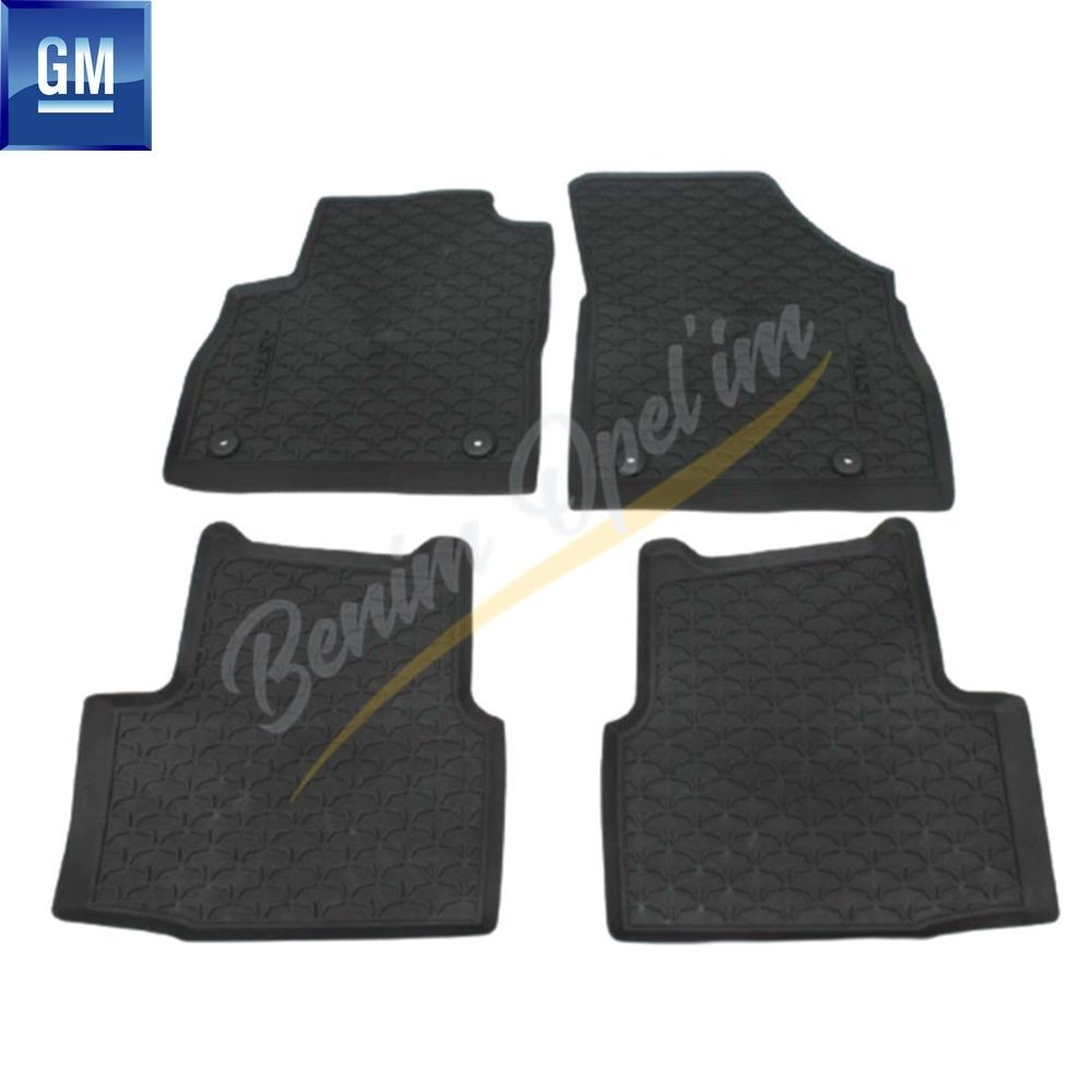 Product Code : 39059613 - Opel Astra K Rubber Floor Mats Black GM Genuine 39059613 - 39026457