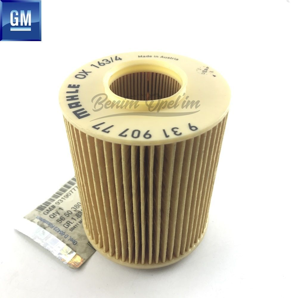 Product Code : 5650380 - Oil Filter Y17DT, Z17DTL, Z17DTH 1.7 Diesel Opel Astra G, Astra H, Corsa C, Combo C, Meriva A, Zafira A GM Genuine 5650380 - 9319077