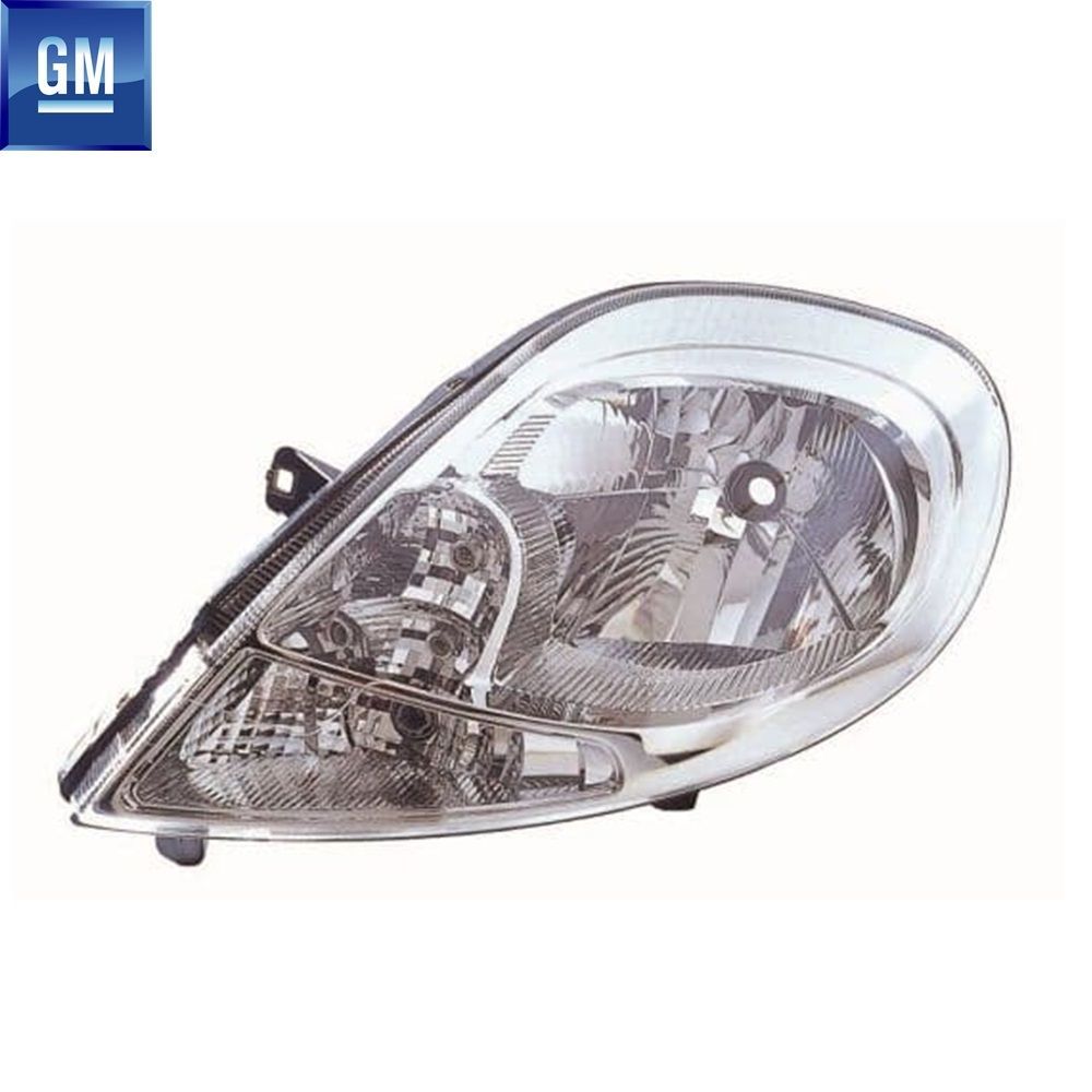 Opel Vivaro A, Renault Trafic Complete Right Front Headlamp White (Passenger Side) GM Genuine 4417556 - 93859830