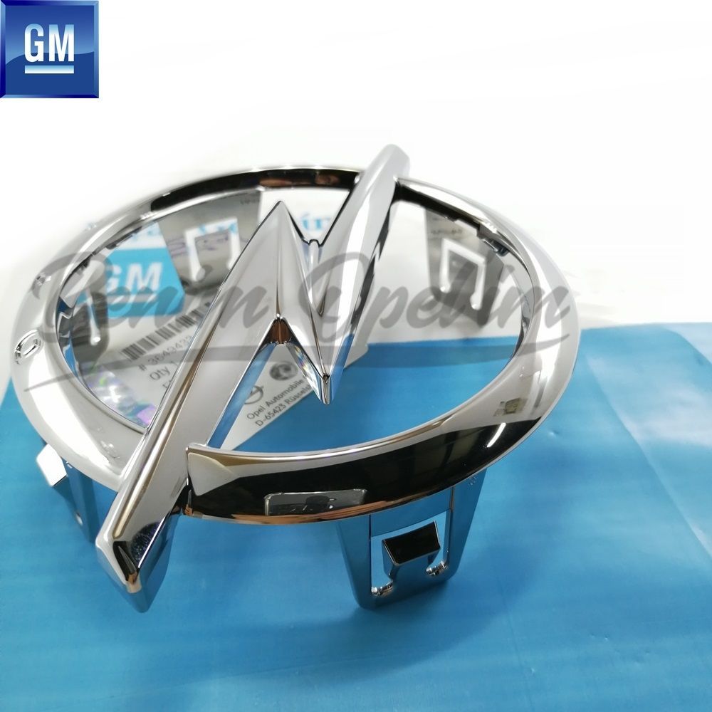 Product Code : 3649433 - Opel Crossland X Front Grille Emblem Chrome (Opel Written) GM Original 3649433