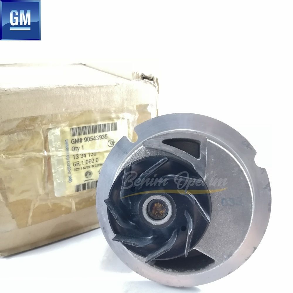 Complete Recirculation Water Pump 1.8 Z18XE, Z18XEL Opel Zafira A, Astra G H, Corsa C, Combo C, Meriva A, Tigra B, Vectra B C GM Genuine 1334135 - 90543935