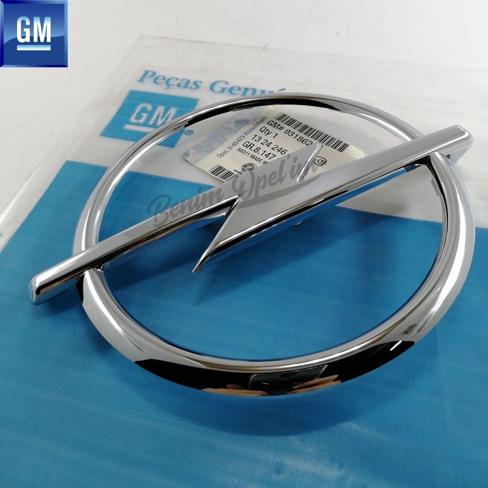 Product Code : 1324246 - Opel Vectra C, Signum Front Radiator Louver Emblem Chrome GM Genuine 1324246 - 93186294