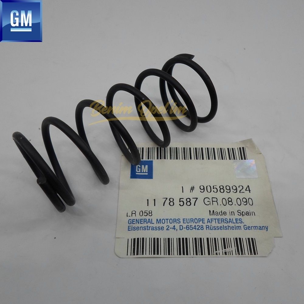 Front Engine Bonnet Lock Bolt Spring Opel Astra G, Zafira A, Meriva A B, Omega B GM Original 1178587 - 90589924