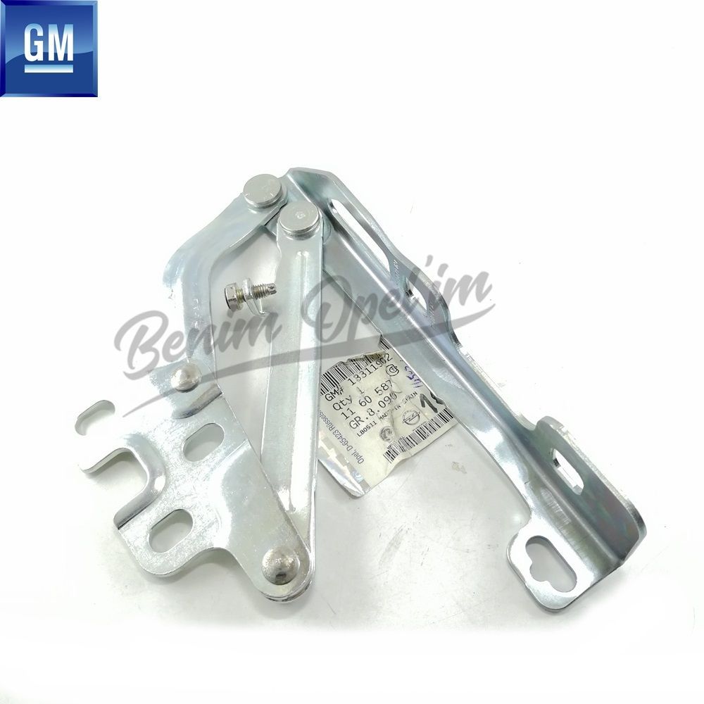 Opel Corsa E Complete Left Front Engine Bonnet Hinge GM Genuine 1160587 - 13311902