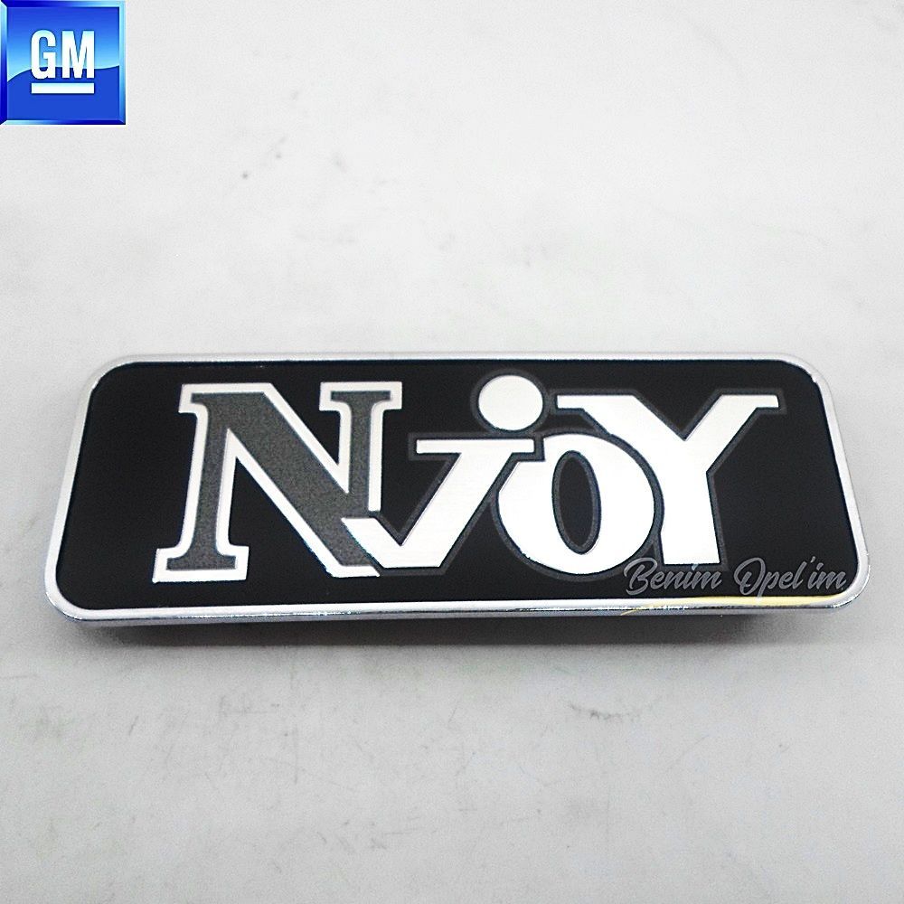 Opel Astra G, Zafira A Door Moulding Njoy Lettering Black Grey GM Original 171490 - 93180352 - 93180352