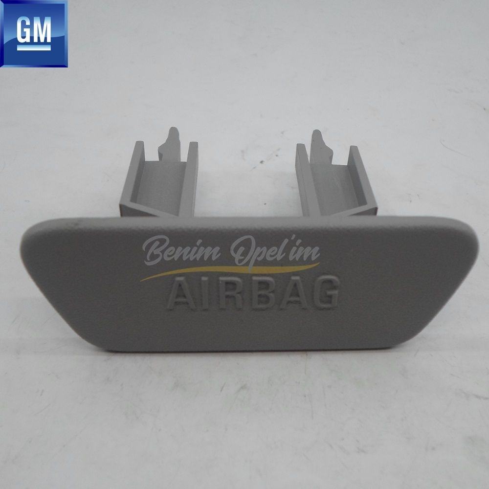 Opel Astra H Right Seat Belt Middle Pillar Roof Bag Cover Grey GM Original 122356 - 13152256